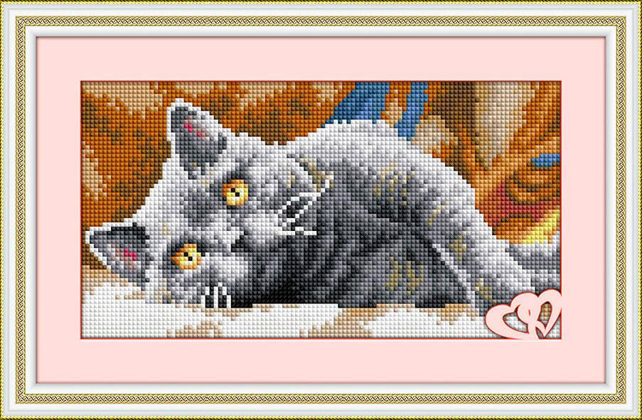 Алмазная живопись Dream Art Дымчатый кот 1 (полная зашивка, квадратные камни) (DA-30055) 14,5 х 29,5 см (Без
Алмазная живопись Dream Art Дымчатый кот 1 (полная зашивка, квадратные камни) (DA-30055) 14,5 х 29,5 см (Без