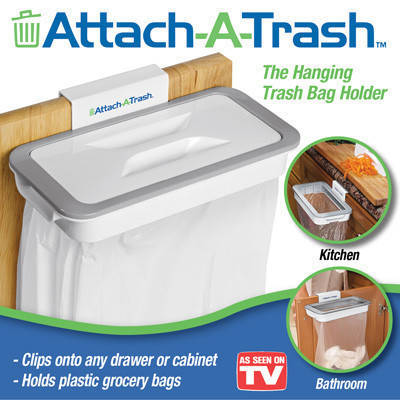 Держатель для мусорных пакетов навесной Attach-A-Trash, відро для сміття на кухню,AS, Белый
Держатель для мусорных пакетов навесной Attach-A-Trash, відро для сміття на кухню,AS, Белый