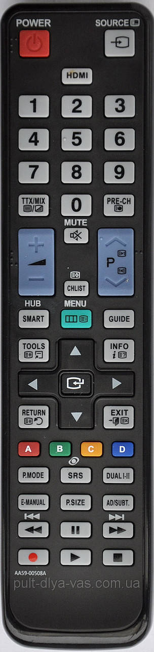 Пульт на телевизор SAMSUNG. Модель AA59-00508A, Черный
Пульт на телевизор SAMSUNG. Модель AA59-00508A, Черный