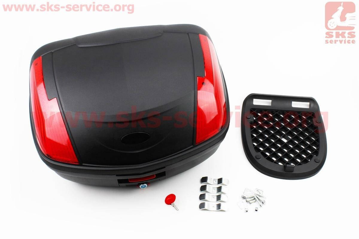 Кофр большой (пластмассовый) 550*420*320мм, крепл. быстросъемное, черный матовый YM-0889 
Кофр большой (пластмассовый) 550*420*320мм, крепл. быстросъемное, черный матовый YM-0889