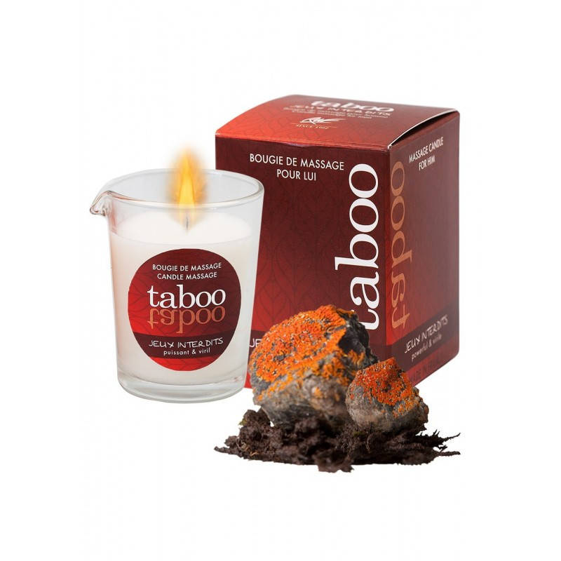 Массажная свеча с ароматом лишайника Ruf Taboo Jeux Interdits, 60 г 
Массажная свеча с ароматом лишайника Ruf Taboo Jeux Interdits, 60 г