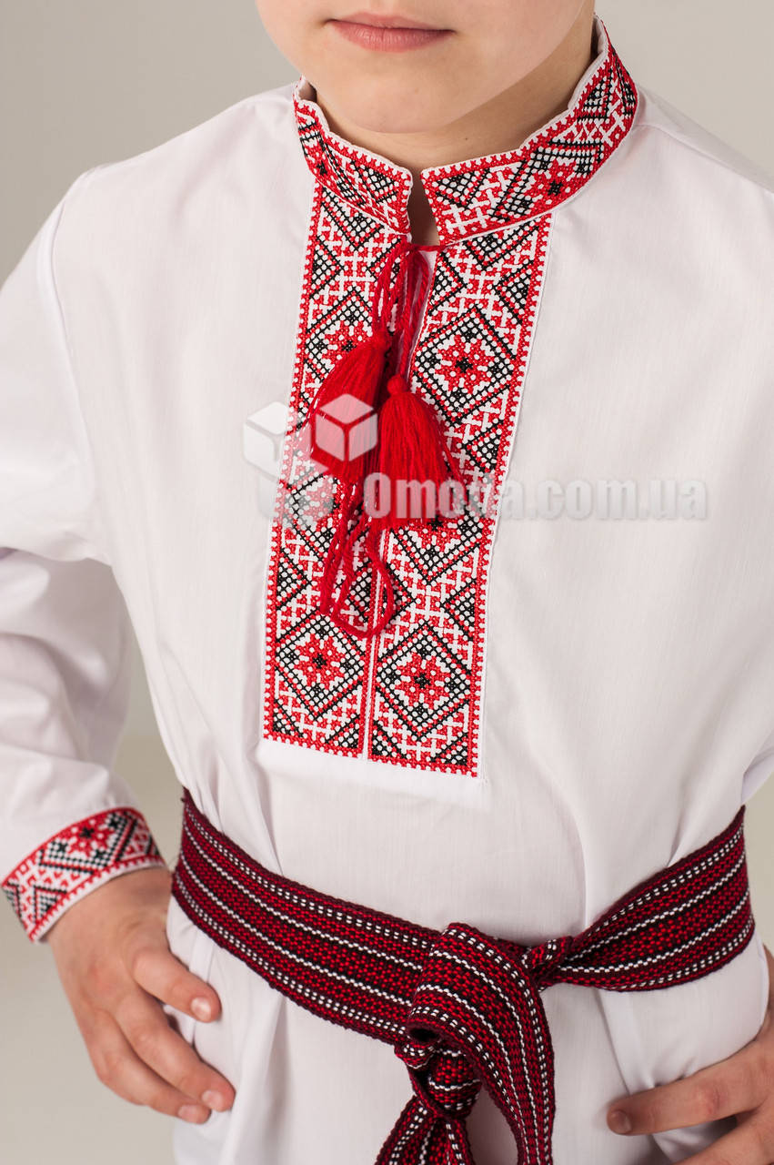 Вышиванка детская с геометрическим узором Федор Красная / голубая вышивка, батист, прямая, воротник-стойка 12
Вышиванка детская с геометрическим узором Федор Красная / голубая вышивка, батист, прямая, воротник-стойка 12