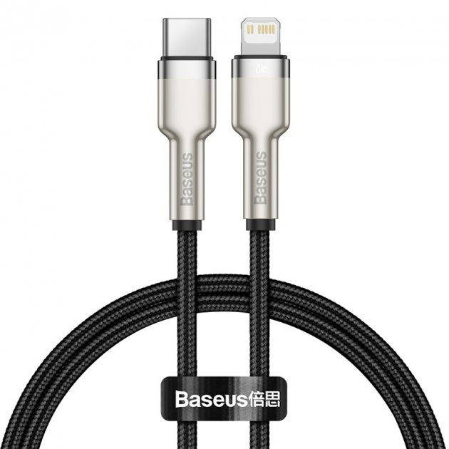 Кабель Baseus Cafule Series Metal Data Cable Type-C to iP PD 20W 0.25m Black (CATLJK-01), Черный
Кабель Baseus Cafule Series Metal Data Cable Type-C to iP PD 20W 0.25m Black (CATLJK-01), Черный
