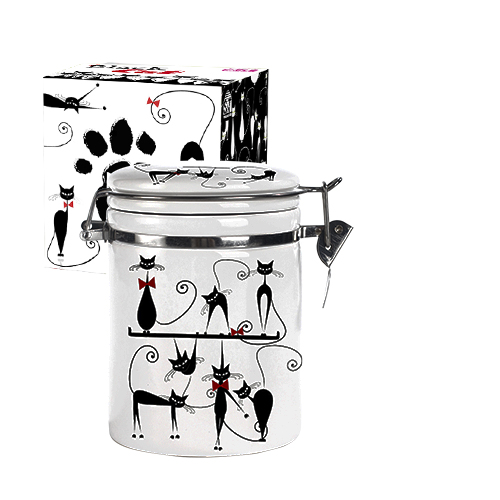 Емкость для продуктов 0,5л 'Черная кошка' (h-10см, d-9,5см), Черный
Емкость для продуктов 0,5л 'Черная кошка' (h-10см, d-9,5см), Черный