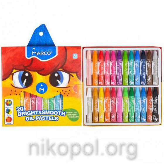 Пастель масляная MARCO 1100ОР-24СВ, 24 цвета, Разные цвета
Пастель масляная MARCO 1100ОР-24СВ, 24 цвета, Разные цвета