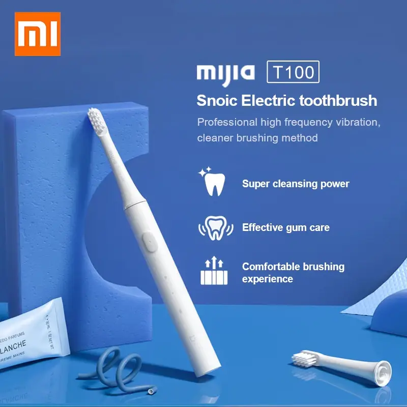 Зубная щетка Xiaomi Mi Electric Toothbrush T100 (White) электрическая зубная щетка Mijia
Зубная щетка Xiaomi Mi Electric Toothbrush T100 (White) электрическая зубная щетка Mijia