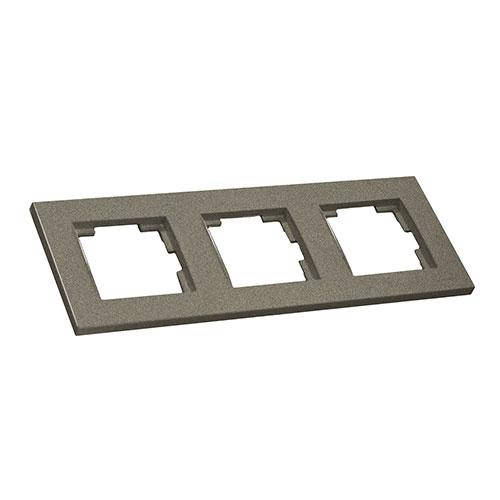 Рамка для розетки горизонтальная трехместная RITA, Mutlusan, "графит"
Рамка для розетки горизонтальная трехместная RITA, Mutlusan, "графит"