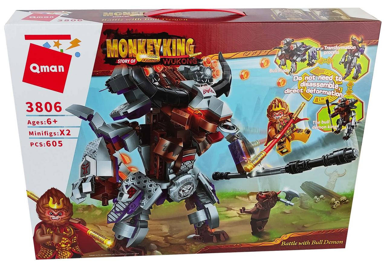 Конструктор Qman Битва с демоном Царя Быков Monkey King 605 деталей 3806, Разные цвета
Конструктор Qman Битва с демоном Царя Быков Monkey King 605 деталей 3806, Разные цвета