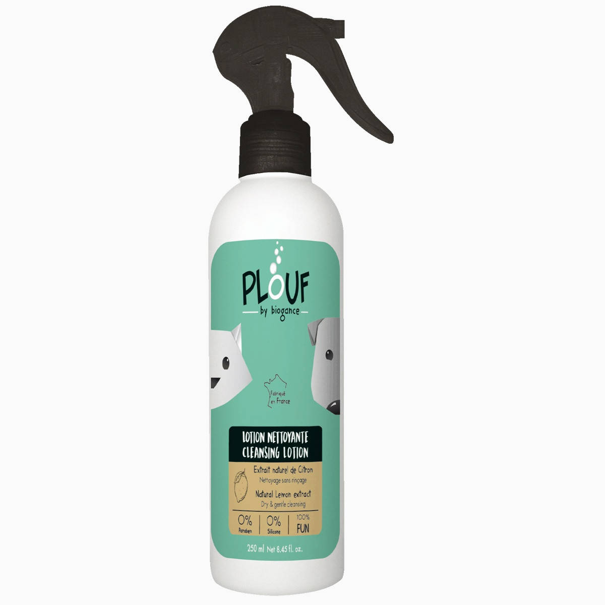 Лосьон для сухого мытья кошек и собак Plouf 250мл
Лосьон для сухого мытья кошек и собак Plouf 250мл