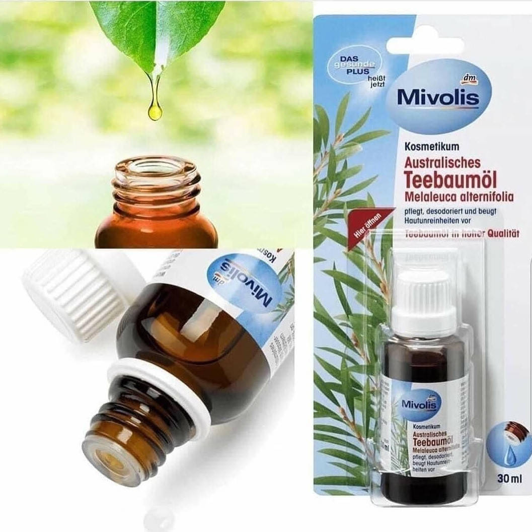 Mivolis Australisches Teebaumöl Melaleuca alternifolia Масло австралийского чайного дерева 30 мл
Mivolis Australisches Teebaumöl Melaleuca alternifolia Масло австралийского чайного дерева 30 мл