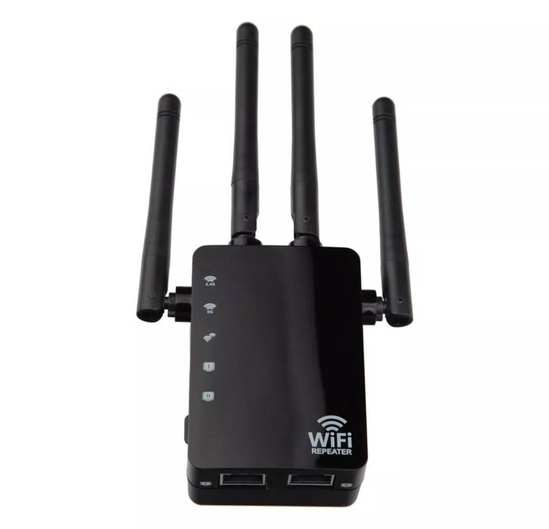 Беспроводной Wi-Fi ретранслятор Kebidu маршрутизатор 300/1200 Мбит/с двухдиапазонный 2,4/5G (черный)
Беспроводной Wi-Fi ретранслятор Kebidu маршрутизатор 300/1200 Мбит/с двухдиапазонный 2,4/5G (черный)