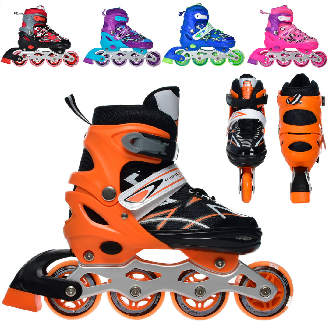 Раздвижные ролики Profi Roller 35-38 Детские роликовые коньки с регулировкой размера 35 36 37 38 размер, Оранжевый
Раздвижные ролики Profi Roller 35-38 Детские роликовые коньки с регулировкой размера 35 36 37 38 размер, Оранжевый
