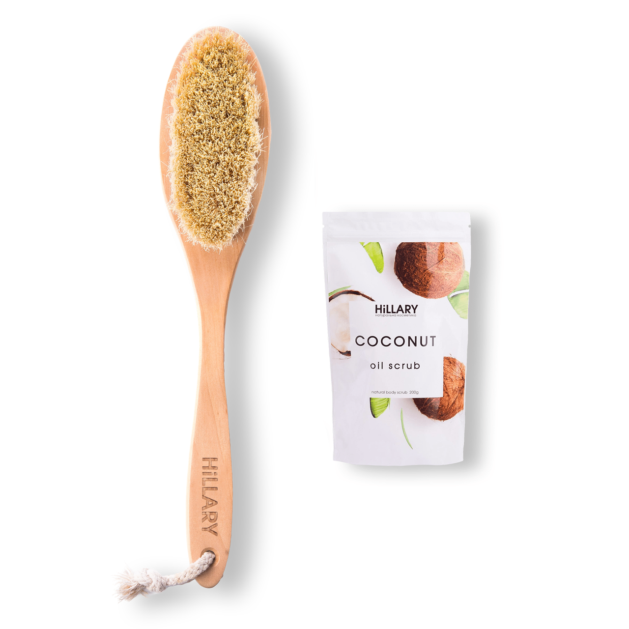 Щетка для сухой массажа сизалевая Hillary + Скраб для тела кокосовый Hillary Coconut Oil Scrub, 200 г
Щетка для сухой массажа сизалевая Hillary + Скраб для тела кокосовый Hillary Coconut Oil Scrub, 200 г