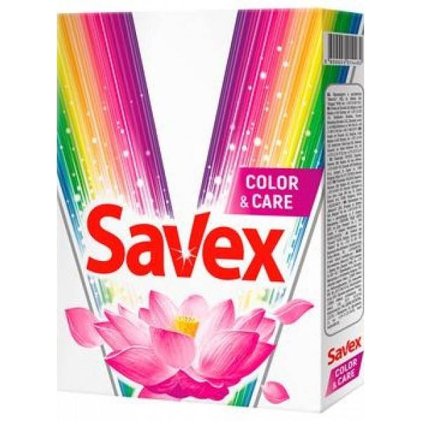 Стиральный порошок Savex Color&Care автомат, 400 г
Стиральный порошок Savex Color&Care автомат, 400 г