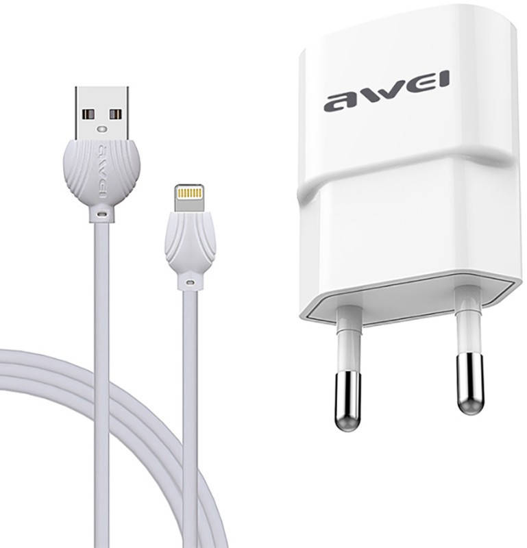 Сетевое зарядное устройство AWEI C-832 Travel charger + Lightning cable 1USB 2.1A White, Белый
Сетевое зарядное устройство AWEI C-832 Travel charger + Lightning cable 1USB 2.1A White, Белый