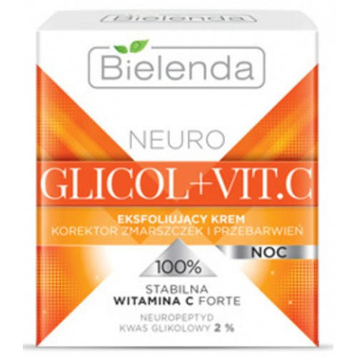 Отшелушивающий крем корректор морщин и других образований на коже Bielenda NEURO GLICOL+VIT.C ночной, 50 мл
Отшелушивающий крем корректор морщин и других образований на коже Bielenda NEURO GLICOL+VIT.C ночной, 50 мл