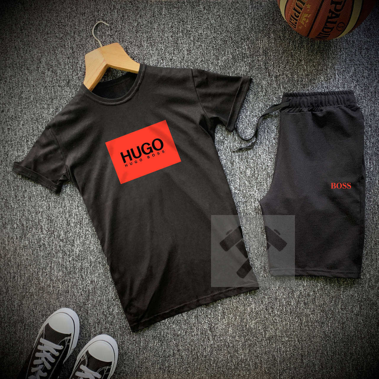 Комплект мужской летний Футболка + Шорты Boss x black | Спортивный костюм мужской летний ТОП качества, Черный
Комплект мужской летний Футболка + Шорты Boss x black | Спортивный костюм мужской летний ТОП качества, Черный