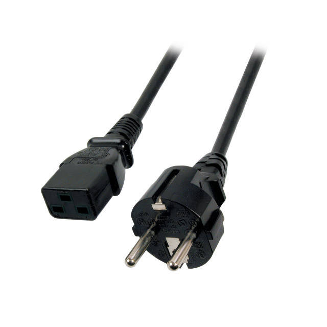 Кабель живлення пристроїв IEC(Schuko)-(C19) M/F 1.8m Gutbay 180ш/180ш 3x1.5mm D=8.0mm Cu Черный(78.01.2901)
Кабель живлення пристроїв IEC(Schuko)-(C19) M/F 1.8m Gutbay 180ш/180ш 3x1.5mm D=8.0mm Cu Черный(78.01.2901)