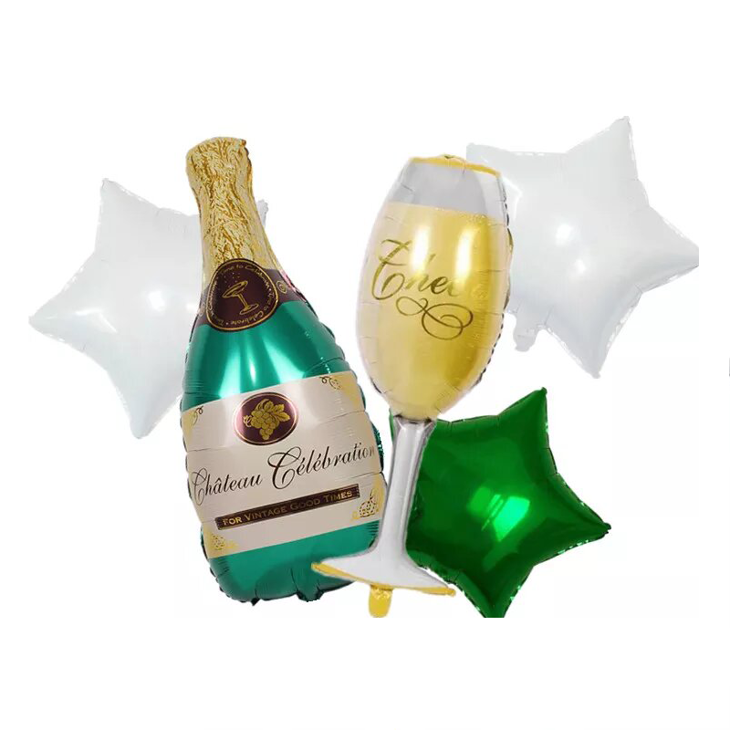 Набор из шаров Праздничный | Зеленый, Разные цвета