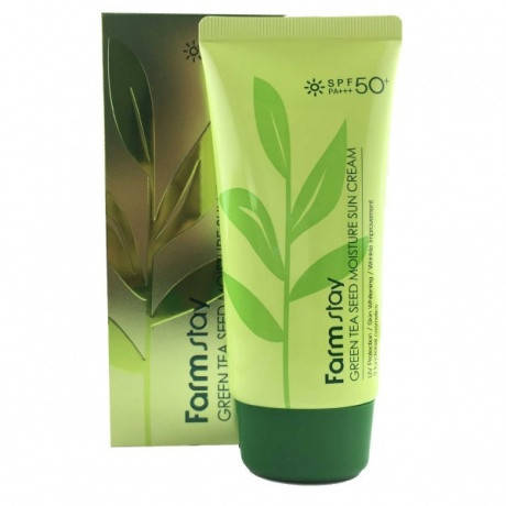 Увлажняющий солнцезащитный крем с семенами зеленого чая FARMSTAY Green Tea Seed Moisture Sun Cream SPF50
Увлажняющий солнцезащитный крем с семенами зеленого чая FARMSTAY Green Tea Seed Moisture Sun Cream SPF50