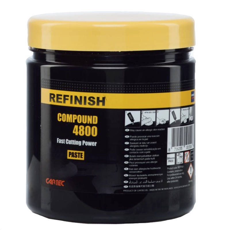 Полироль универсальная (паста) Cartec COMPOUND 4800 Fast Cutting Power (более агрессивная), 1 кг
Полироль универсальная (паста) Cartec COMPOUND 4800 Fast Cutting Power (более агрессивная), 1 кг