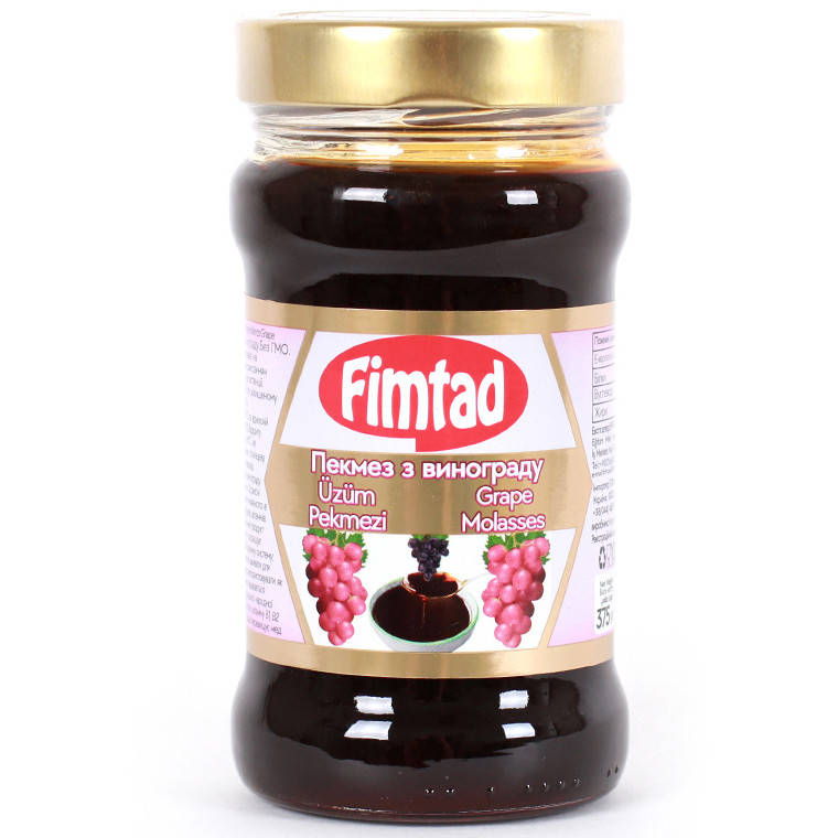 Виноградный сироп (пекмез) "Fimtad" 375 г, Турция
Виноградный сироп (пекмез) "Fimtad" 375 г, Турция
