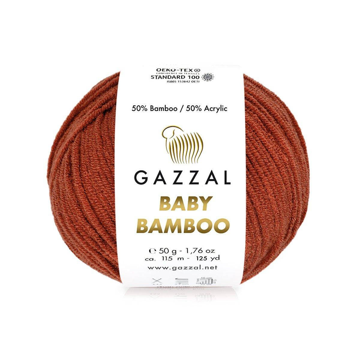 Gazzal Baby Bamboo (Газзал Беби Бамбу) № 95233 терракот (Пряжа бамбук, нитки для вязания), Терракота
Gazzal Baby Bamboo (Газзал Беби Бамбу) № 95233 терракот (Пряжа бамбук, нитки для вязания), Терракота