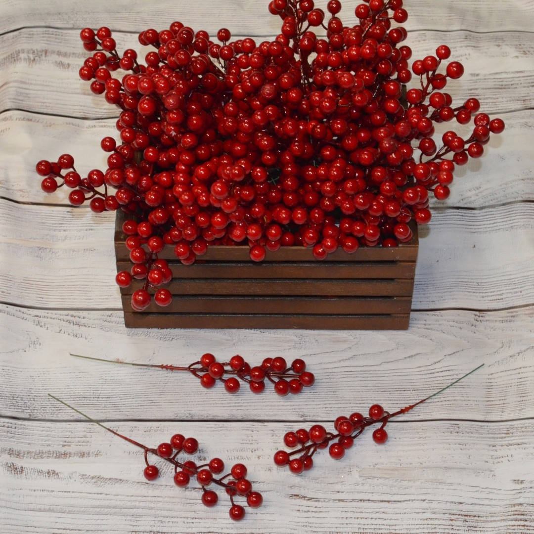 Калина гроно искуственная ветка длинная 21 см
Калина гроно искуственная ветка длинная 21 см