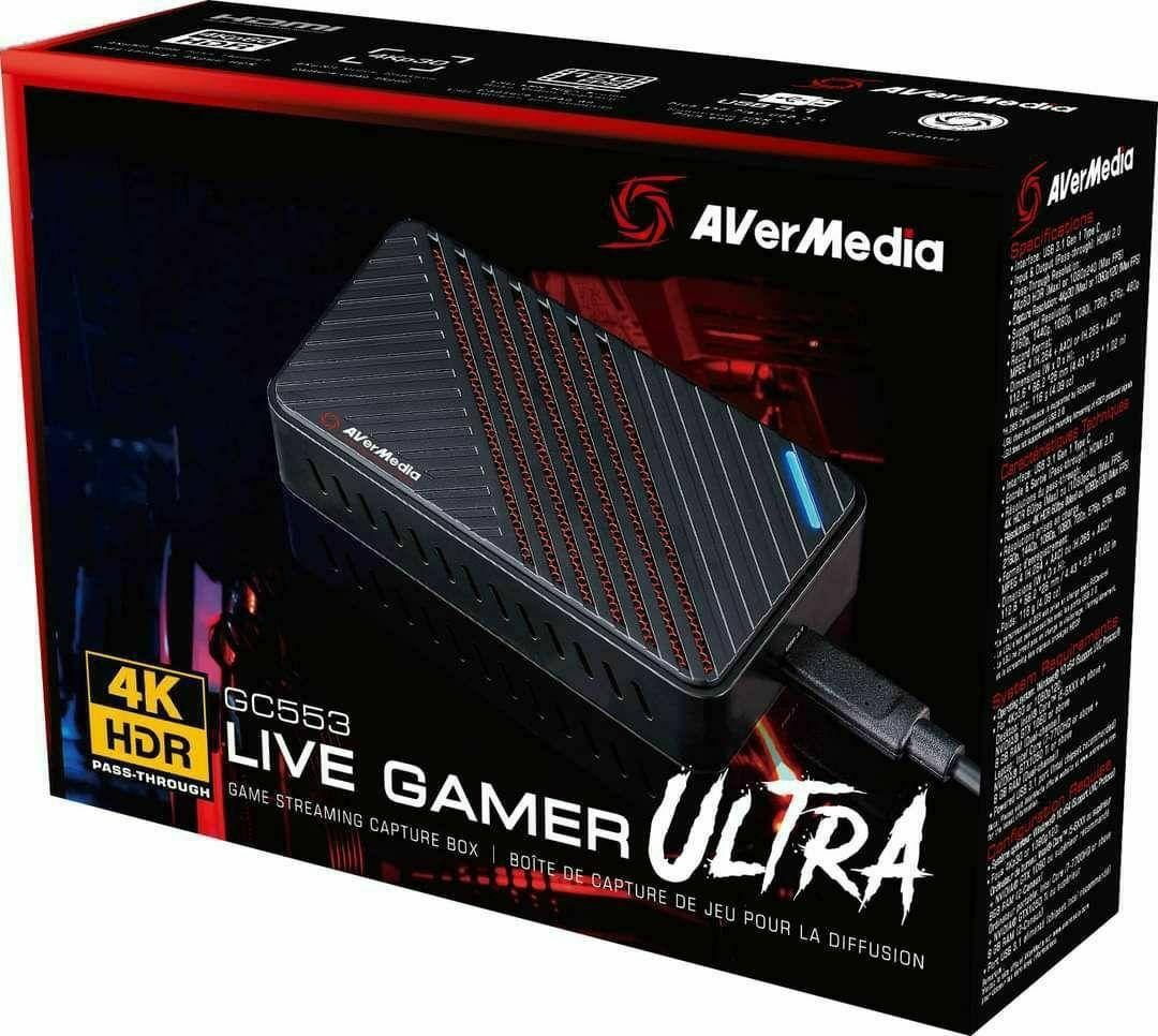 Устройство видеозахвата AVERMEDIA Live Gamer Ultra (LGU) 4K GC553 Black (61GC5530A0A2)
Устройство видеозахвата AVERMEDIA Live Gamer Ultra (LGU) 4K GC553 Black (61GC5530A0A2)