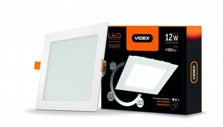 LED светильник встраиваемый квадрат VIDEX 12W 5000K 220V с регулировкой яркости (VL-DLSD3-125), Белый
LED светильник встраиваемый квадрат VIDEX 12W 5000K 220V с регулировкой яркости (VL-DLSD3-125), Белый