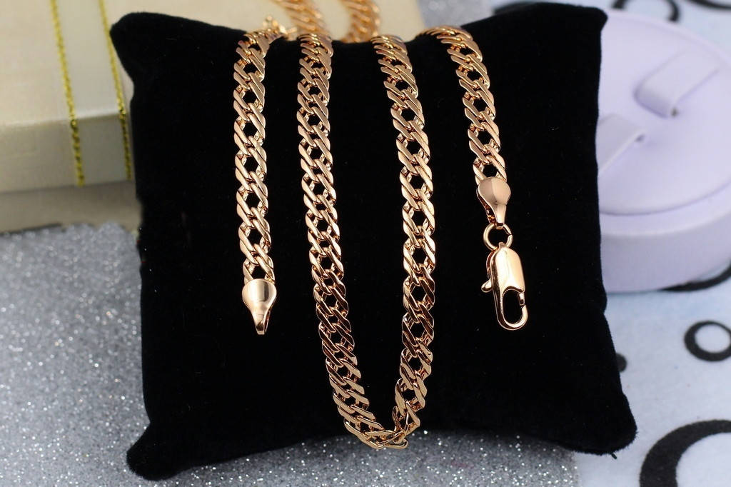 Цепь Xuping Jewelry ромб 55 см 5 мм золотистая 
Цепь Xuping Jewelry ромб 55 см 5 мм золотистая