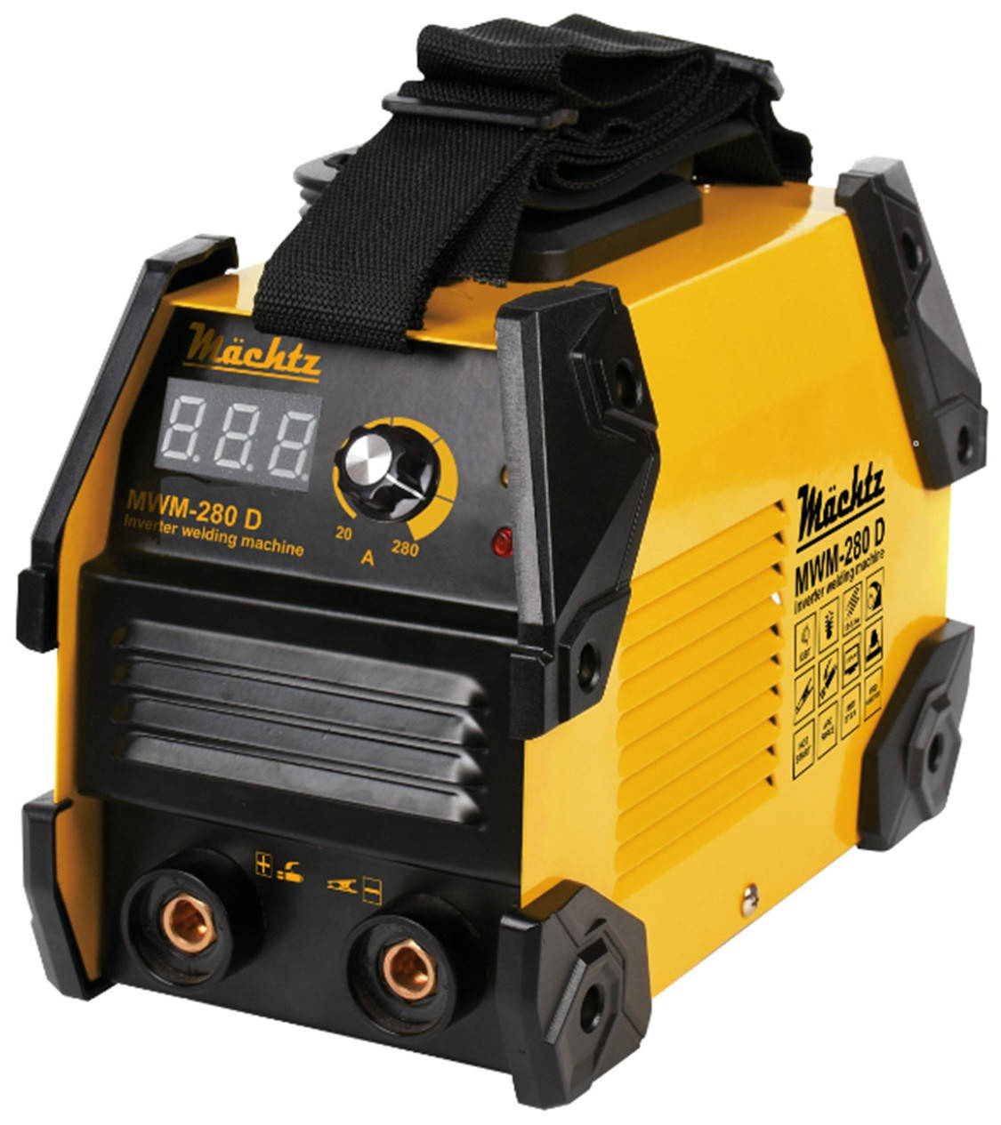 Инверторный сварочный апарат Machtz MWM-280 D, 7.1 кВт, сварочный ток 20-255 А, диаметр электрода 1.6-5.0
Инверторный сварочный апарат Machtz MWM-280 D, 7.1 кВт, сварочный ток 20-255 А, диаметр электрода 1.6-5.0