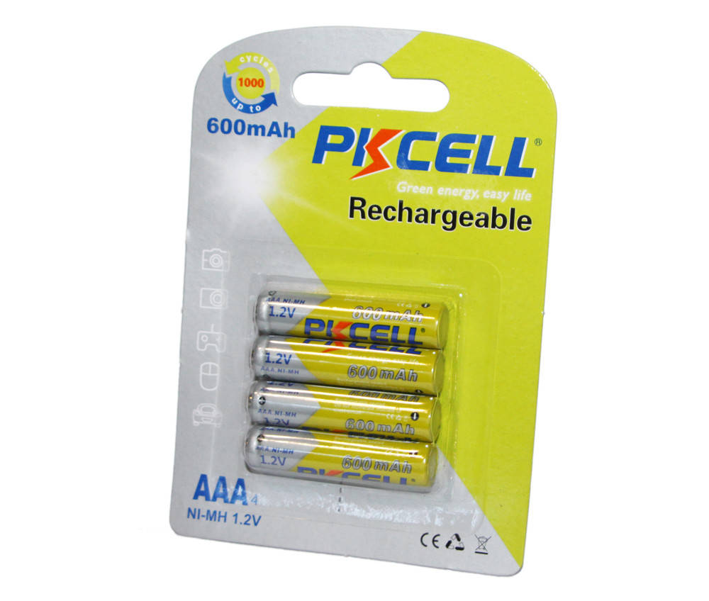 Аккумуляторные батарейки AAA PKCELL Ni-MH 600 мАч 4 шт., перезаряжаемые минипальчиковые аккумуляторы ААА
Аккумуляторные батарейки AAA PKCELL Ni-MH 600 мАч 4 шт., перезаряжаемые минипальчиковые аккумуляторы ААА