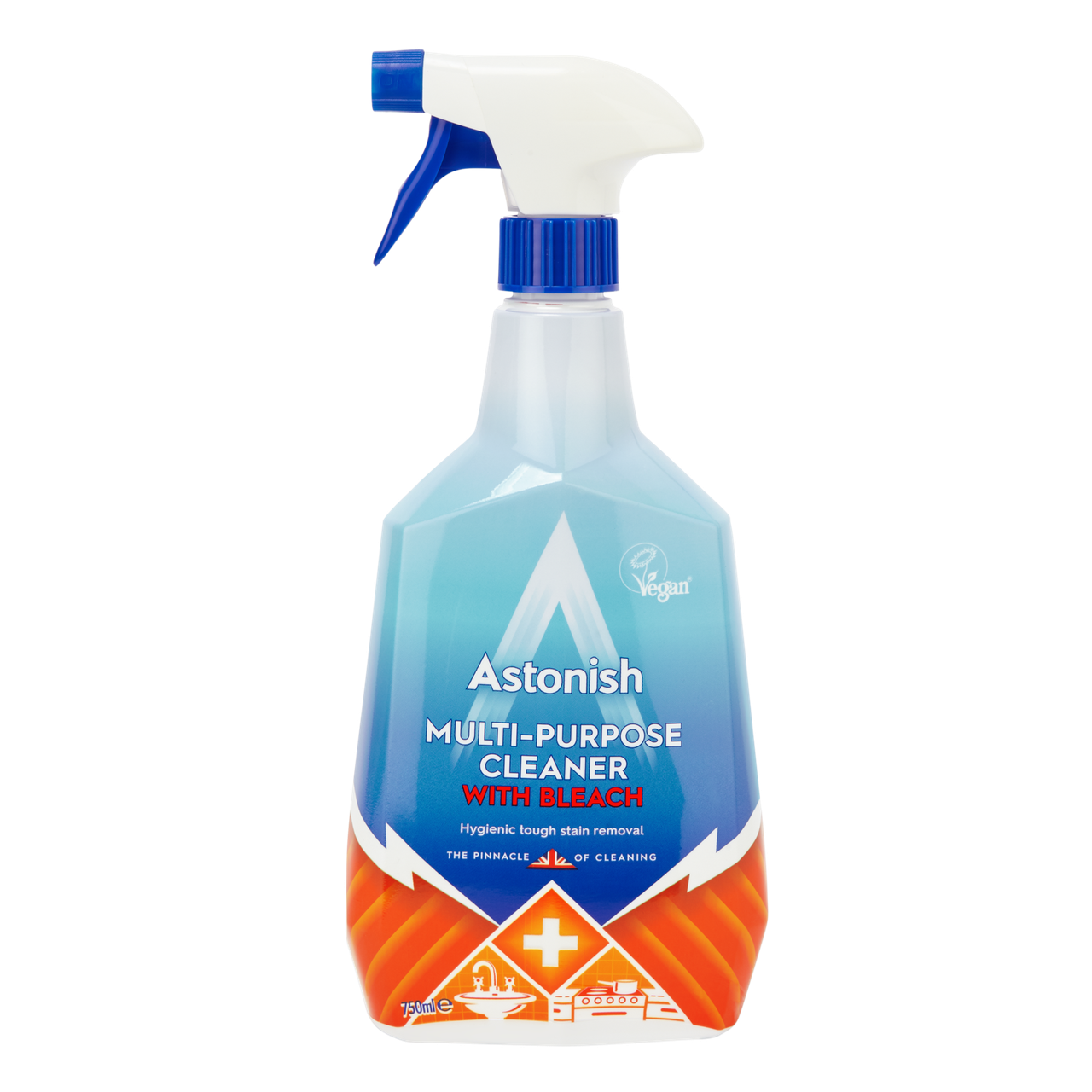 Отбеливающее средство для раковин, ванн, плитки ASTONISH Multi-Purpose Cleaner with bleach, 750 мл
Отбеливающее средство для раковин, ванн, плитки ASTONISH Multi-Purpose Cleaner with bleach, 750 мл