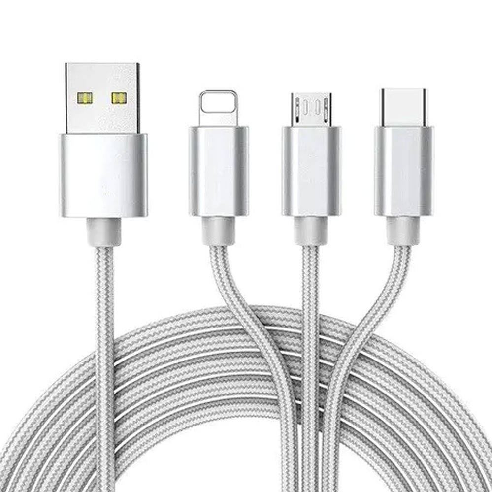 Кабель разветвитель универсальный 3в1 usb TYPE-C lightning для iphone провод быстрая зарядка для телефона, Серый
Кабель разветвитель универсальный 3в1 usb TYPE-C lightning для iphone провод быстрая зарядка для телефона, Серый