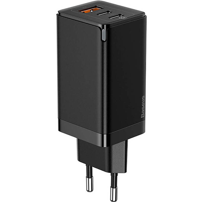 Сетевое зарядное устройство 1USB + 2Type-C Baseus GaN2 Pro Quick Charger 65W CCGAN2P-B01 Black, Черный
Сетевое зарядное устройство 1USB + 2Type-C Baseus GaN2 Pro Quick Charger 65W CCGAN2P-B01 Black, Черный