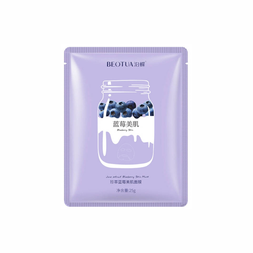 Антибактериальная тканевая маска для лица с экстрактом черники Beotua Blueberry Skin Mask
Антибактериальная тканевая маска для лица с экстрактом черники Beotua Blueberry Skin Mask