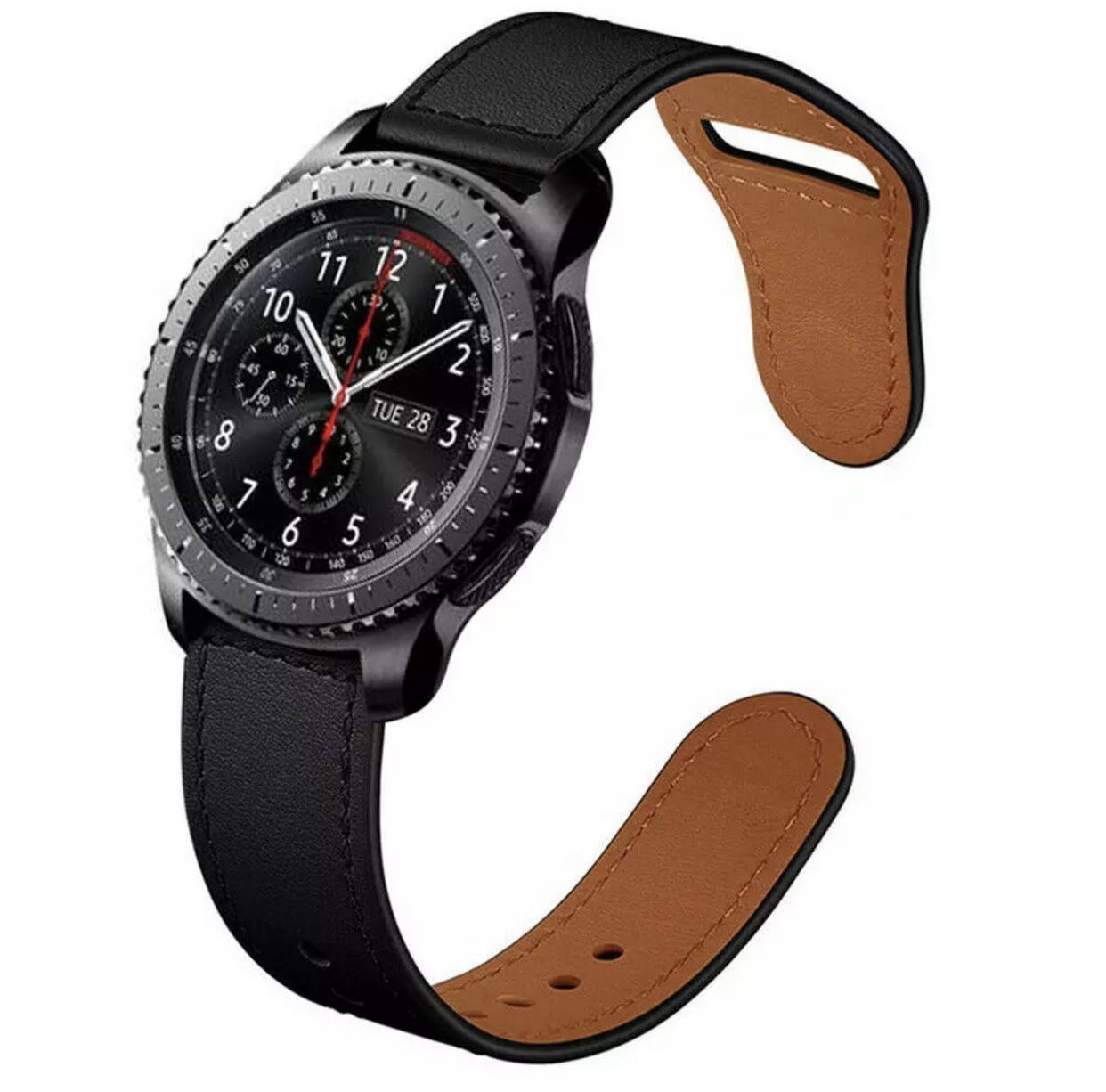 Ремешок кожаный на часы Samsung Galaxy Watch 46 mm/Gear S3/Frontier. Ремешок 22 мм шириной
Ремешок кожаный на часы Samsung Galaxy Watch 46 mm/Gear S3/Frontier. Ремешок 22 мм шириной