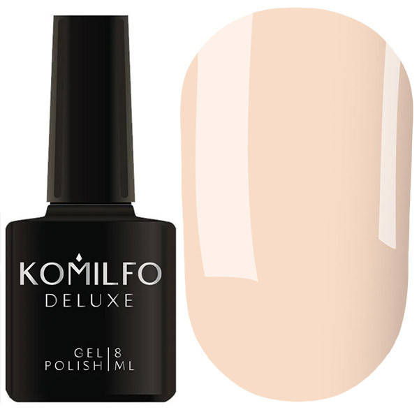 Гель-лак Komilfo Deluxe Series D006 (телесный нюд, эмаль), 8 мл