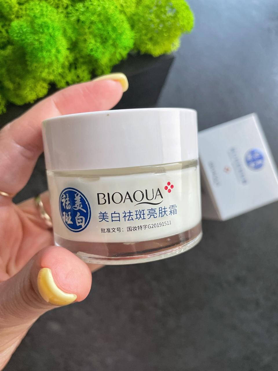 Отбеливающий от пигментных, угревых пятен и веснушек крем bioaqua с ниацинамидом и витамином С 50 грамм
Отбеливающий от пигментных, угревых пятен и веснушек крем bioaqua с ниацинамидом и витамином С 50 грамм