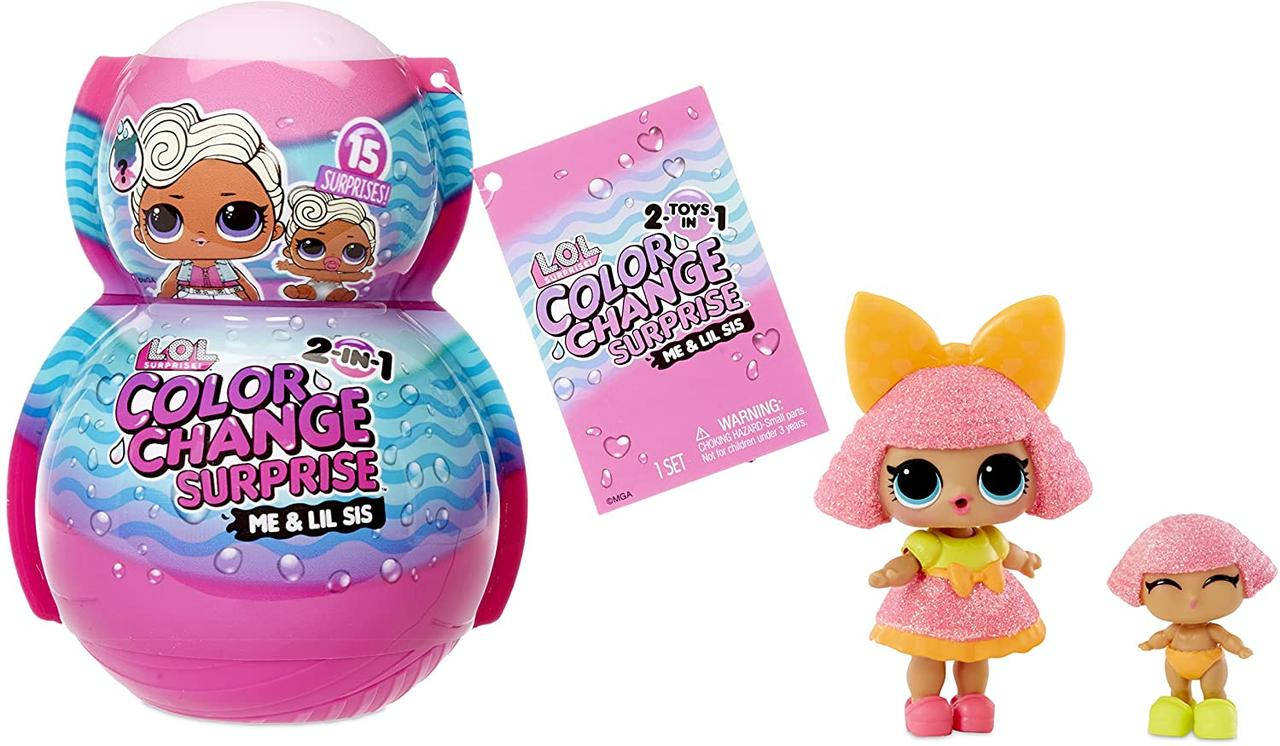 Игровой набор с куклами L.O.L. Surprise! серии Color change Me & My Lil Sis 2в1 Крошка и сестричка 580614
Игровой набор с куклами L.O.L. Surprise! серии Color change Me & My Lil Sis 2в1 Крошка и сестричка 580614