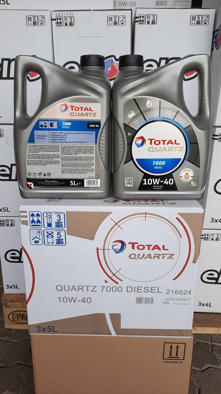 Масло моторное полусинтетическое Тотал Кварц Total Quartz Diesel 7000 10W-40 (15 литров)
Масло моторное полусинтетическое Тотал Кварц Total Quartz Diesel 7000 10W-40 (15 литров)