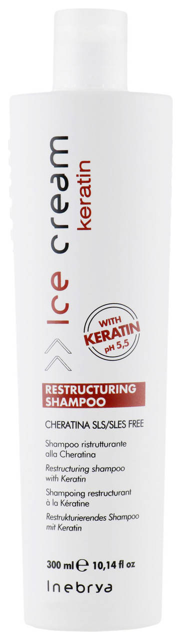 Восстанавливающий шампунь с кератином Inebrya Ice Cream Keratin Restructuring Shampoo 300 мл.
Восстанавливающий шампунь с кератином Inebrya Ice Cream Keratin Restructuring Shampoo 300 мл.