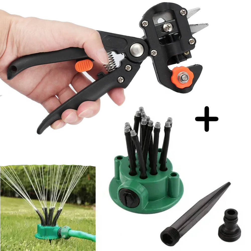 Прививочный секатор для веток с 3 ножами (3-10 мм) + Подарок Садовый распылитель для полива
Прививочный секатор для веток с 3 ножами (3-10 мм) + Подарок Садовый распылитель для полива