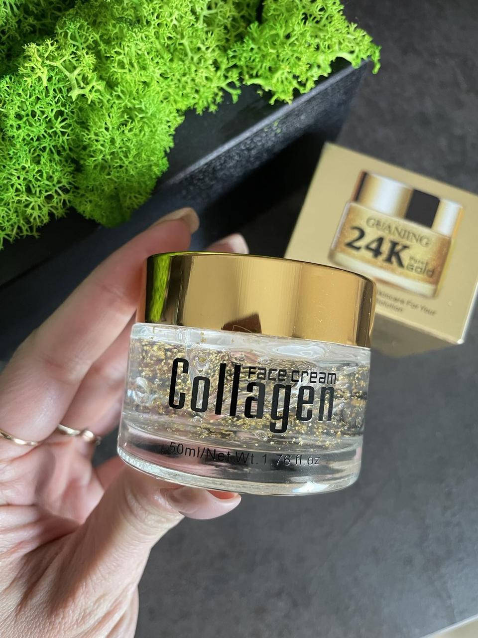 УЦЕНКА, ПРИМЯТА УПАКОВКА!!! Восстанавливающий крем для лица Guanjing 24K Pure Gold Collagen 50ml с
УЦЕНКА, ПРИМЯТА УПАКОВКА!!! Восстанавливающий крем для лица Guanjing 24K Pure Gold Collagen 50ml с