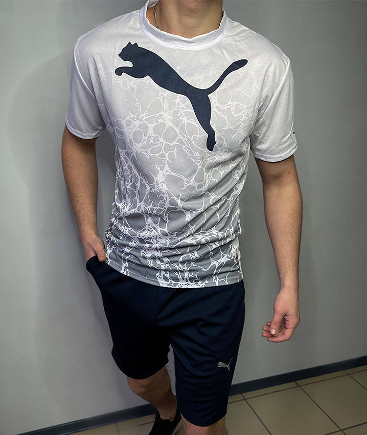 Спортивный мужской комплект Puma летний, мужской трикотажный костюм (шорты + футболка) 54
Спортивный мужской комплект Puma летний, мужской трикотажный костюм (шорты + футболка) 54
