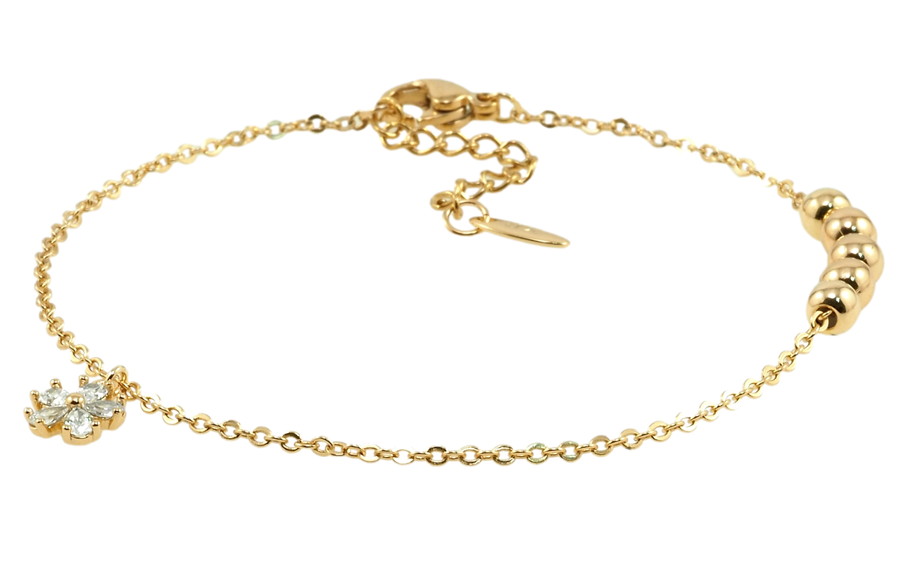 Браслет Xuping Позолота 18K "Якорное плетение с бусинами и подвеской цветочек" длина 18-21см х 1мм
Браслет Xuping Позолота 18K "Якорное плетение с бусинами и подвеской цветочек" длина 18-21см х 1мм