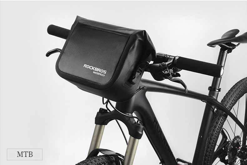 Велосумка на кермо RockBros водонепроникна чорна
Велосумка на кермо RockBros водонепроникна чорна