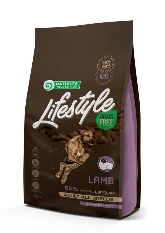 Nature's Protection Lifestyle Grain Free Lamb Adult All Breeds-беззерновой корм для взрослых собак 10кг
Nature's Protection Lifestyle Grain Free Lamb Adult All Breeds-беззерновой корм для взрослых собак 10кг
