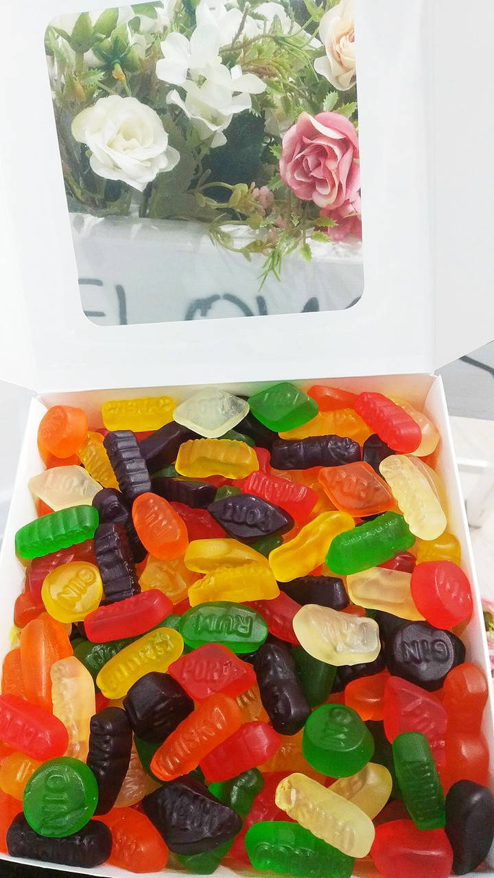 500 грамм Желеек Wine Gums - Винные жевательные конфеты со вкусом алкоголя - Ром, Водка, Шейк
500 грамм Желеек Wine Gums - Винные жевательные конфеты со вкусом алкоголя - Ром, Водка, Шейк